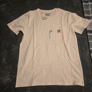 Carhartt Women's Light Pink Short Sleeve Pocket Tee